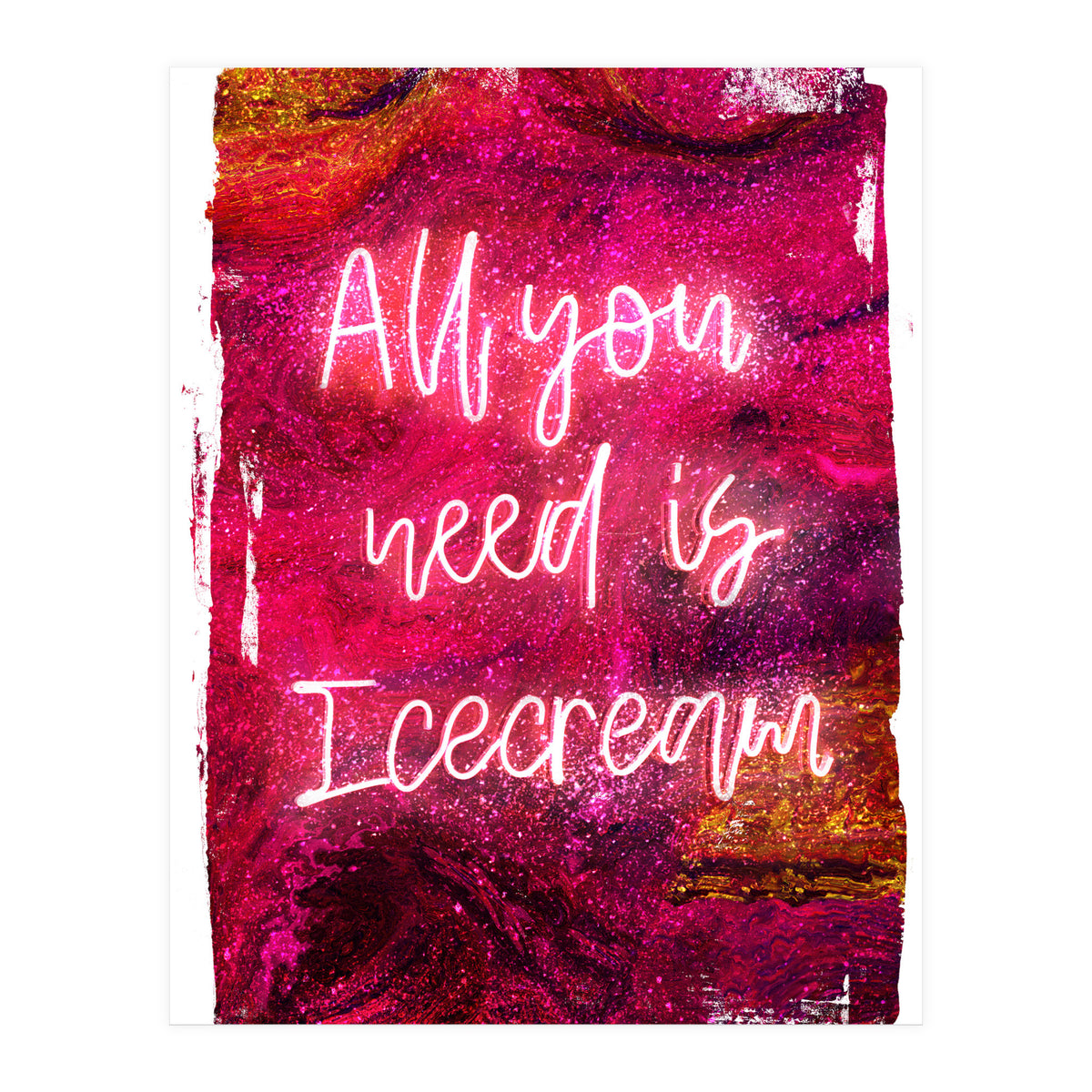 Neon Collection - Icecream (Print Only)