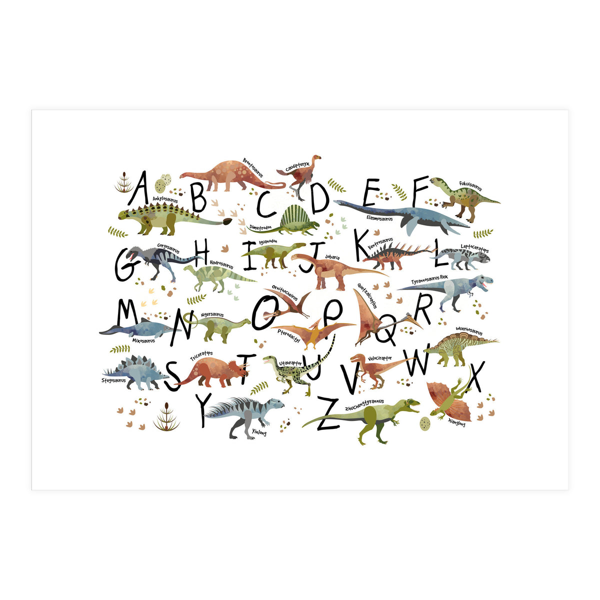 Dinosaur Alphabet  (Print Only)