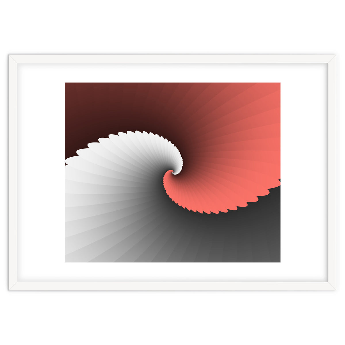 Living Coral Spiral Wings