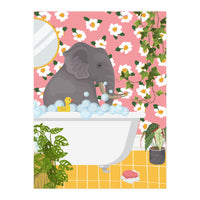 Elephant Bathing (Print Only)