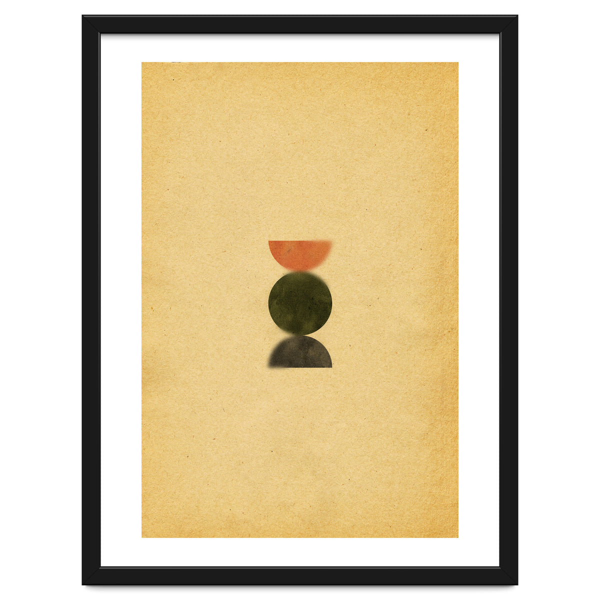 Blurry mid century modern shapes