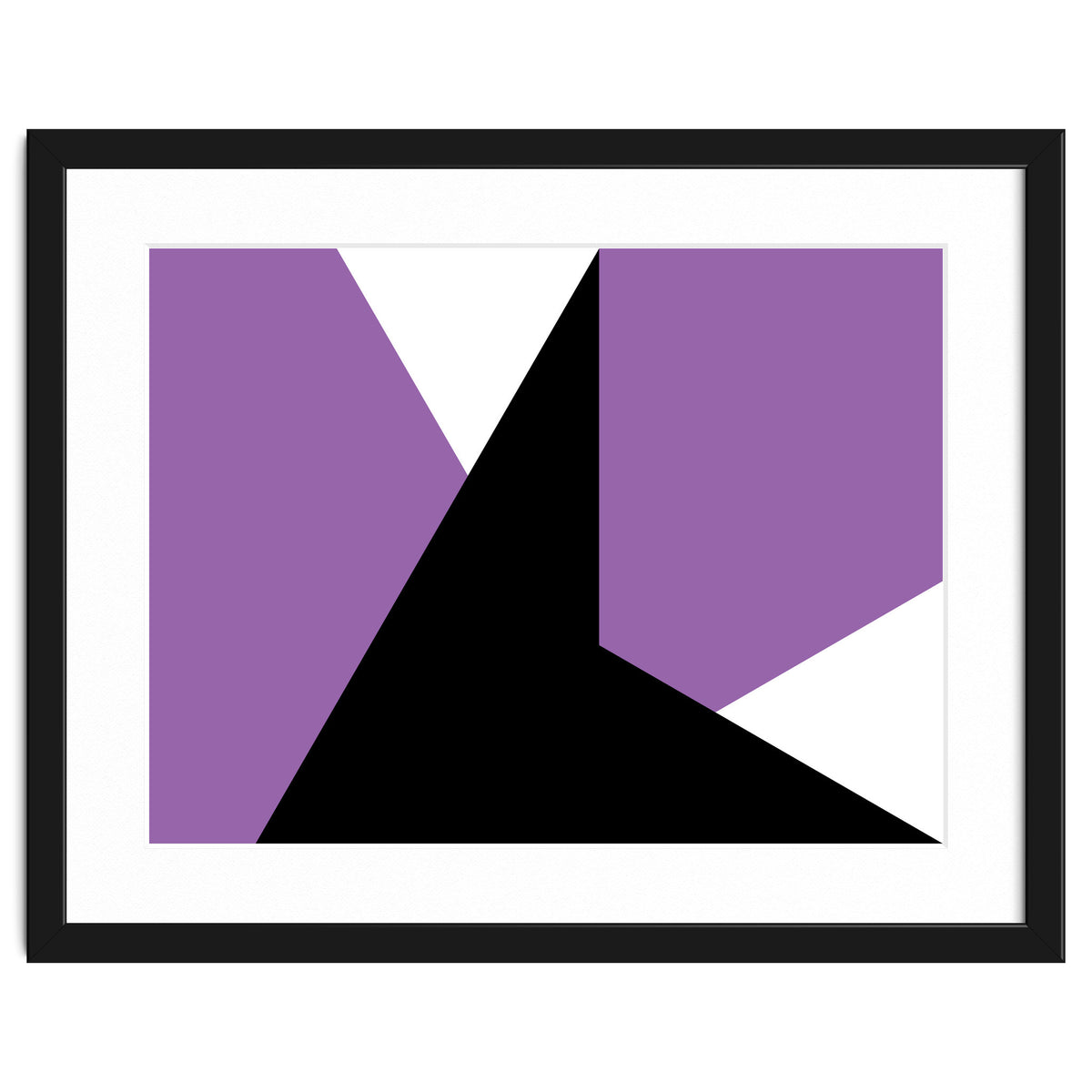 Geometric Shapes No. 64 - purple & black