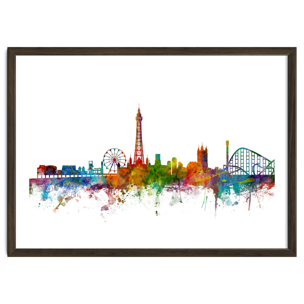 Blackpool England Skyline