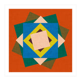 Kilim Floral Orange (Print Only) thumbnail