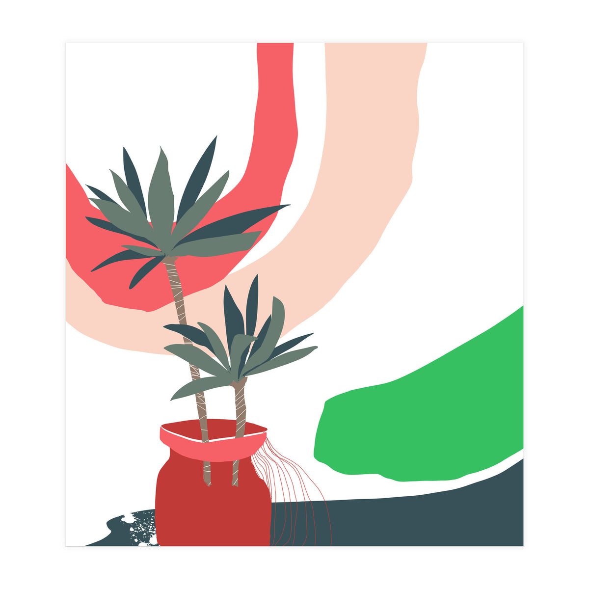 window sill plants (Print Only)