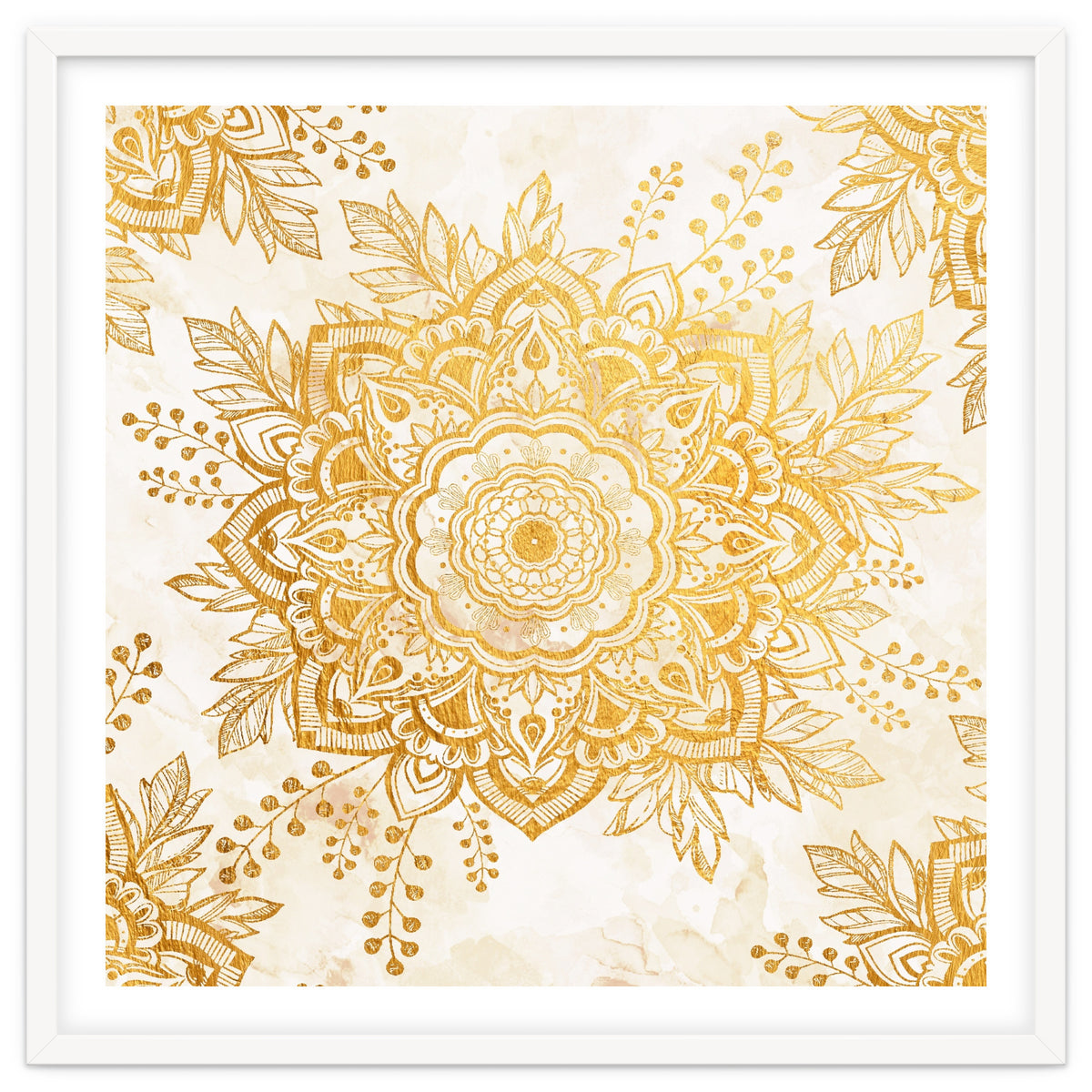 Queen Starring of Mandala-Gold Sunflower I