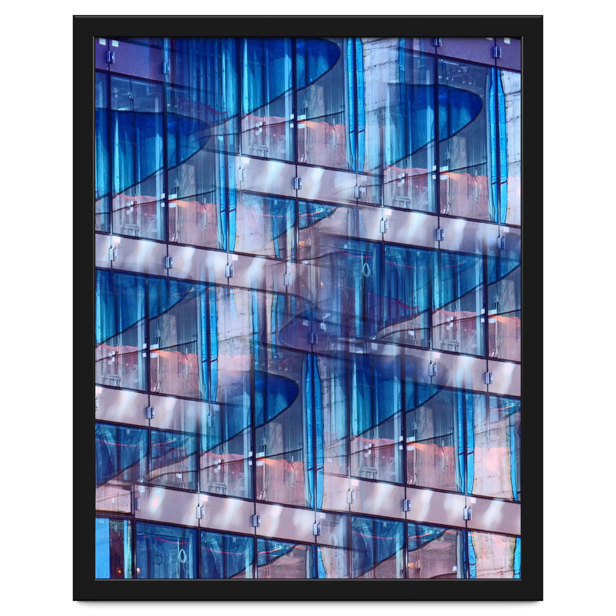 Blue Skyscraper Abstract