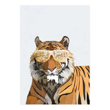 Hip Hop Tiger White Portrait (Print Only) thumbnail
