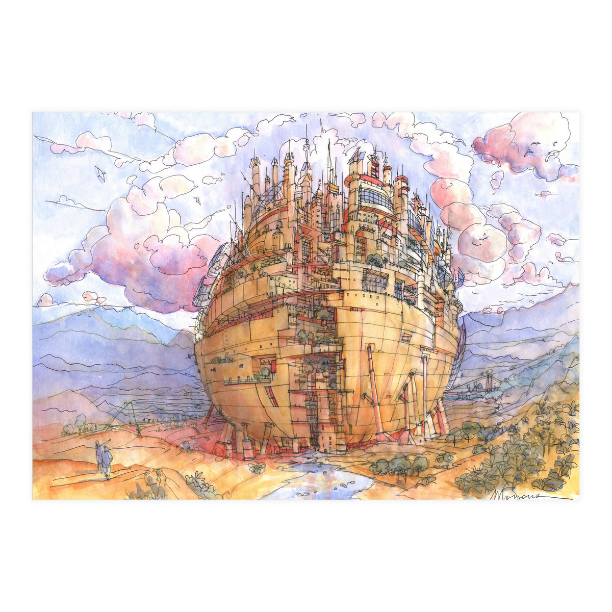 La Citta' Sferica (Print Only)