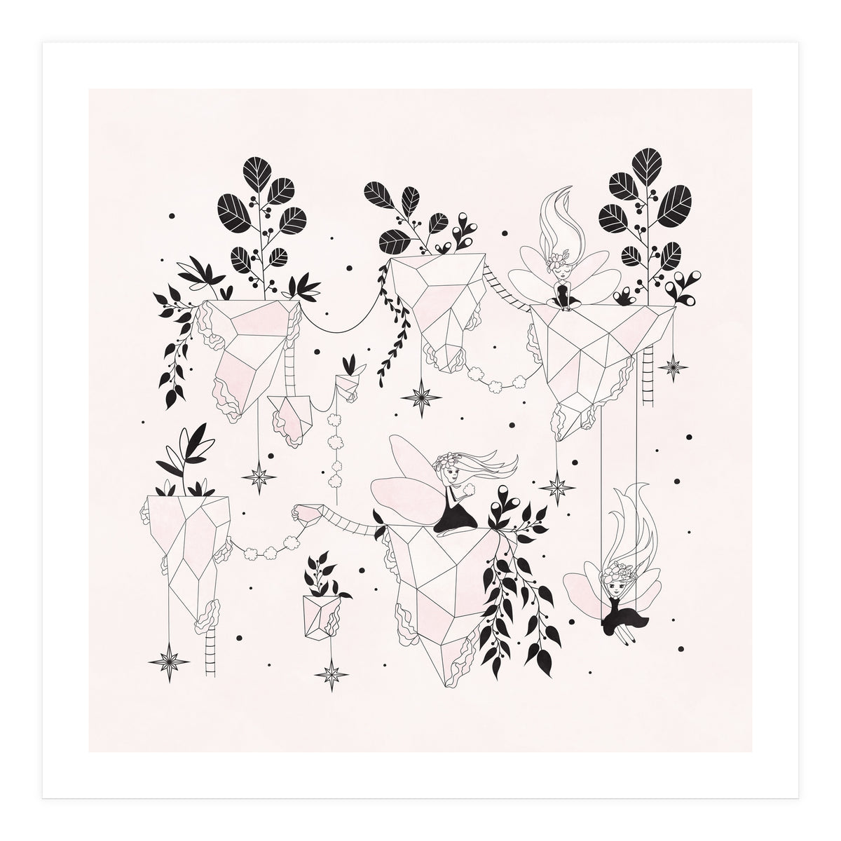 Fairy Flying Island Wonderland (Print Only)