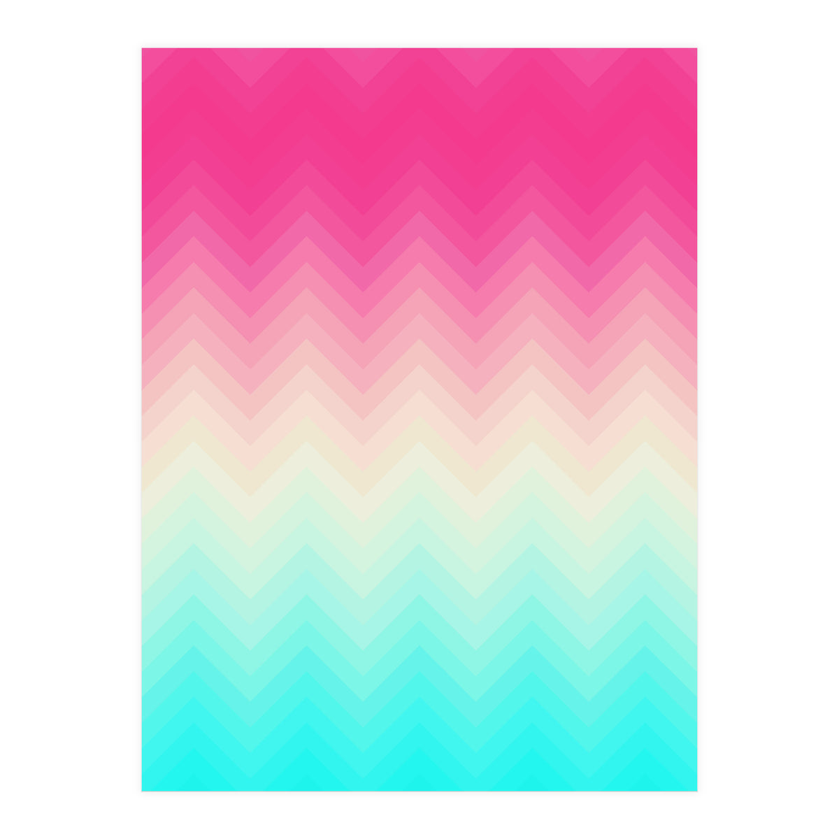 Chevron pink and blue (Print Only)