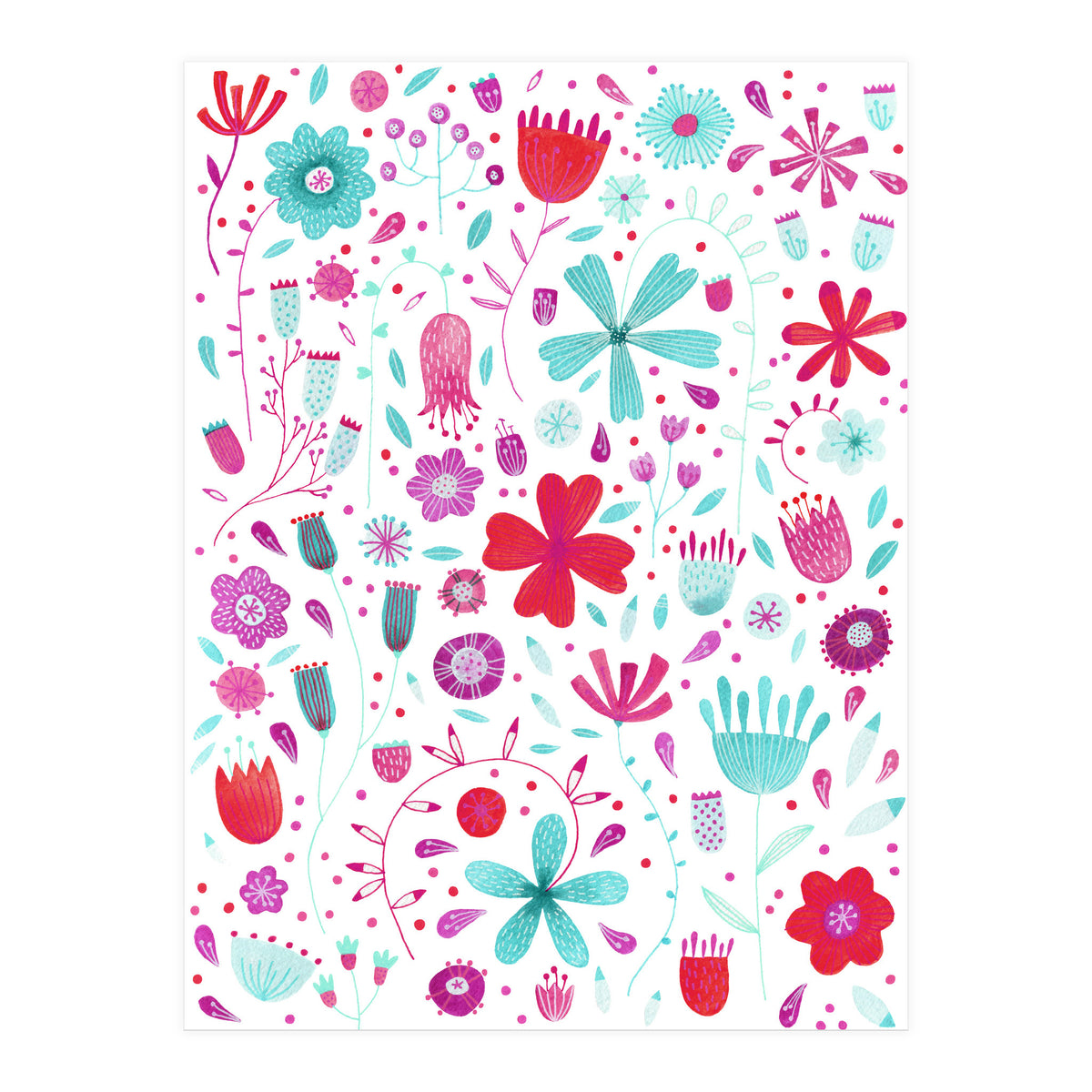 English Meadow Teal (Print Only)