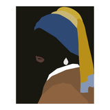 Girl with a Pearl Earring Minimalist (Print Only) thumbnail
