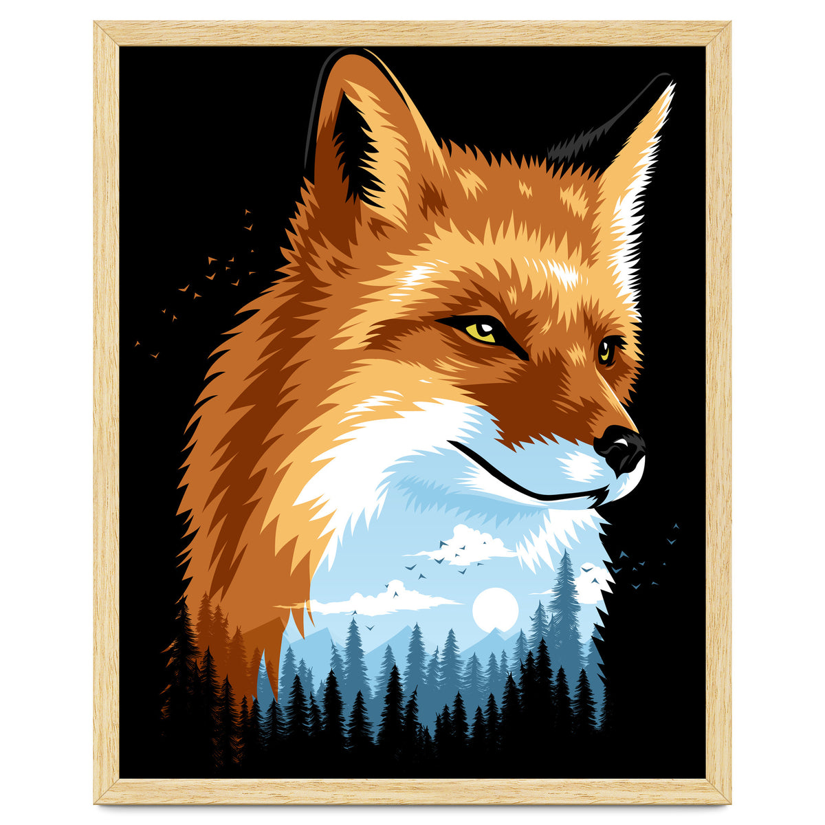 Fox Colors Forest