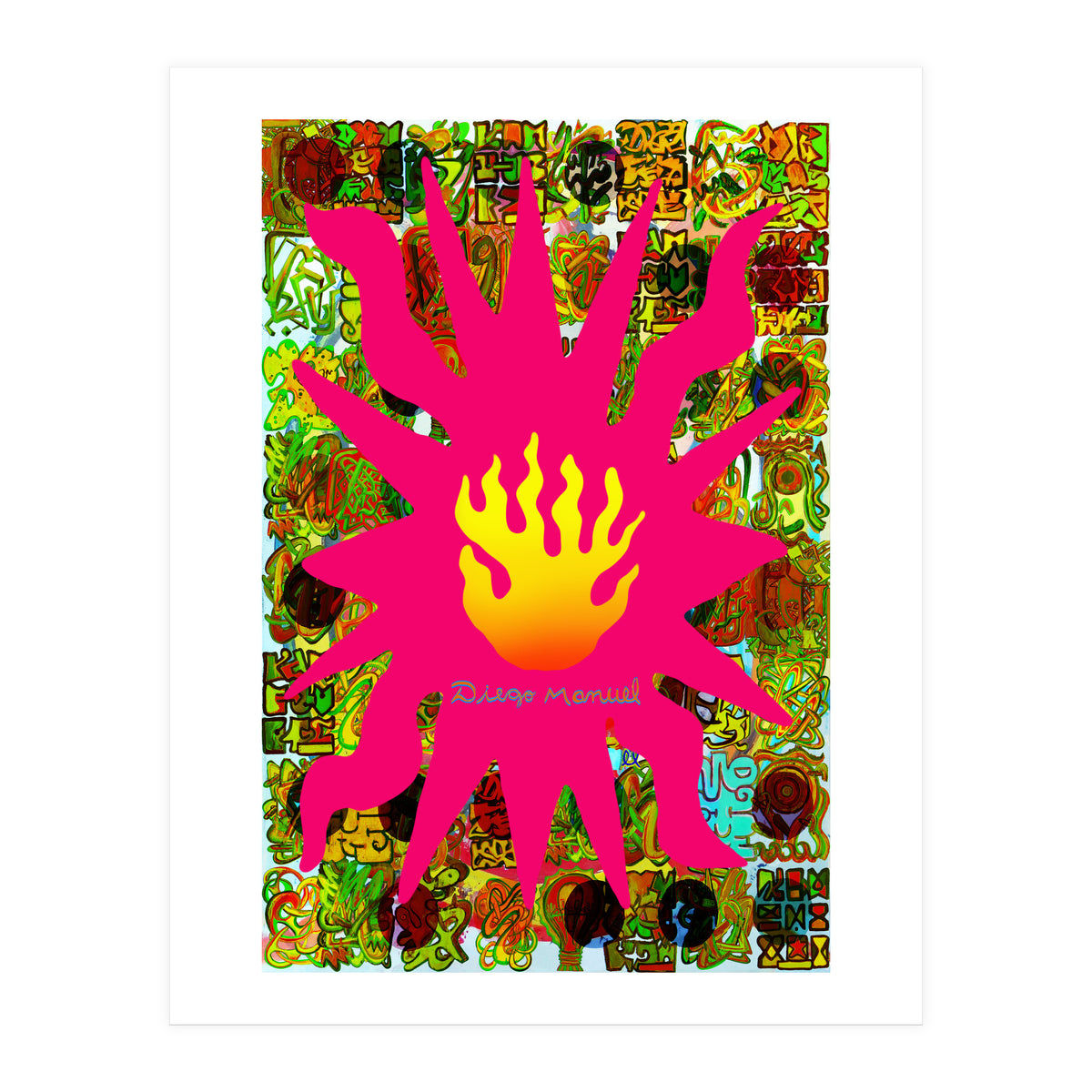 Fuego Y Graffiti 57 (Print Only)