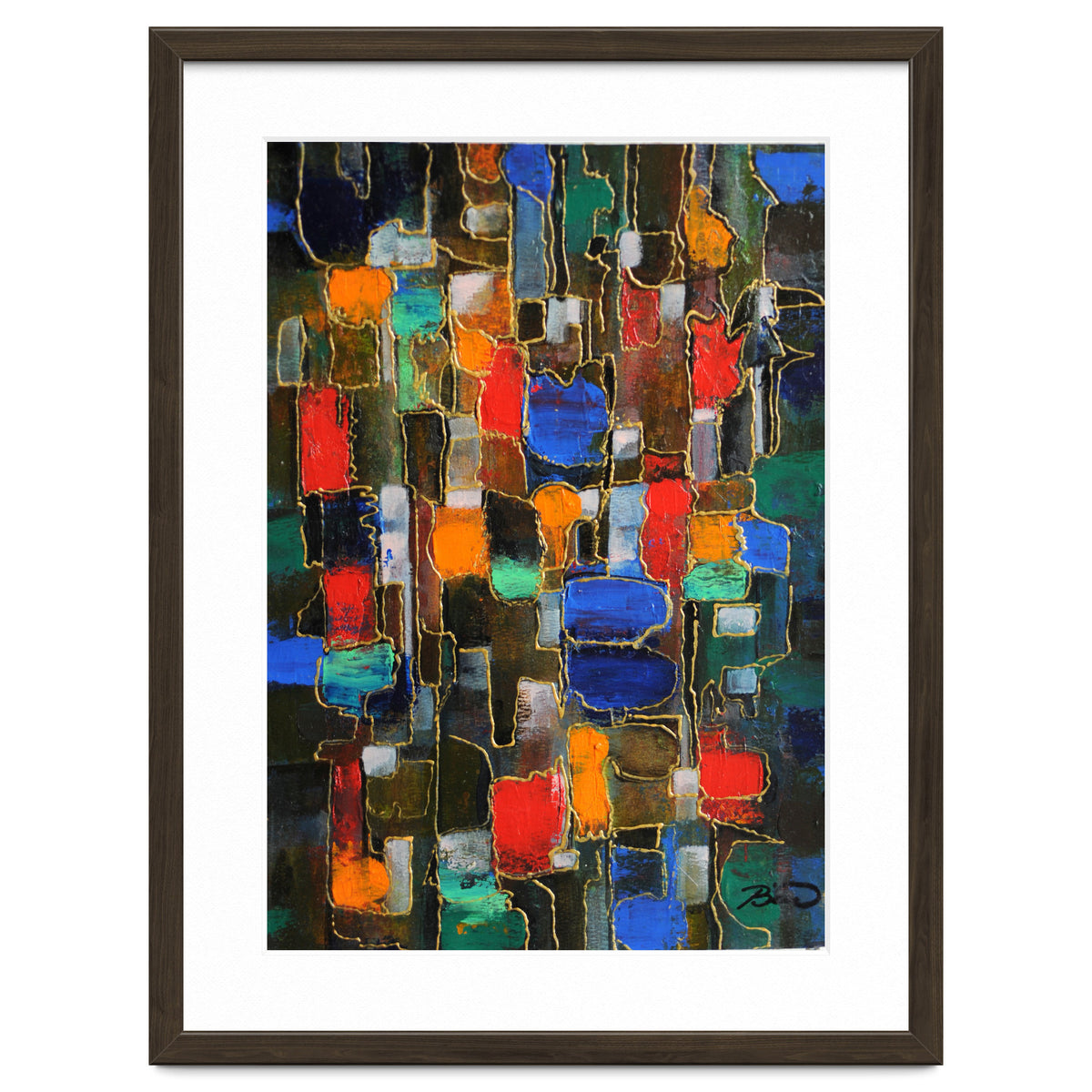 Abstract Brooklyn...38x28.cm. Acrylic