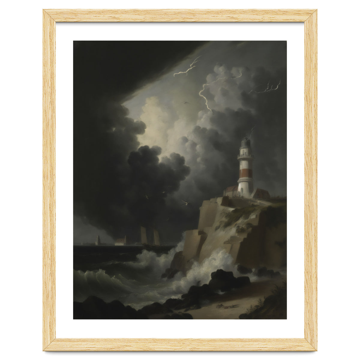 Lighthouse In A Storm