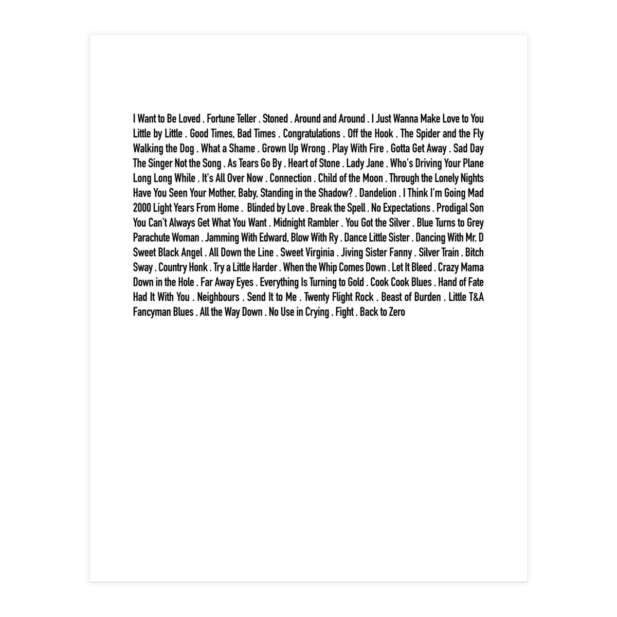 JUST STONES (Print Only)