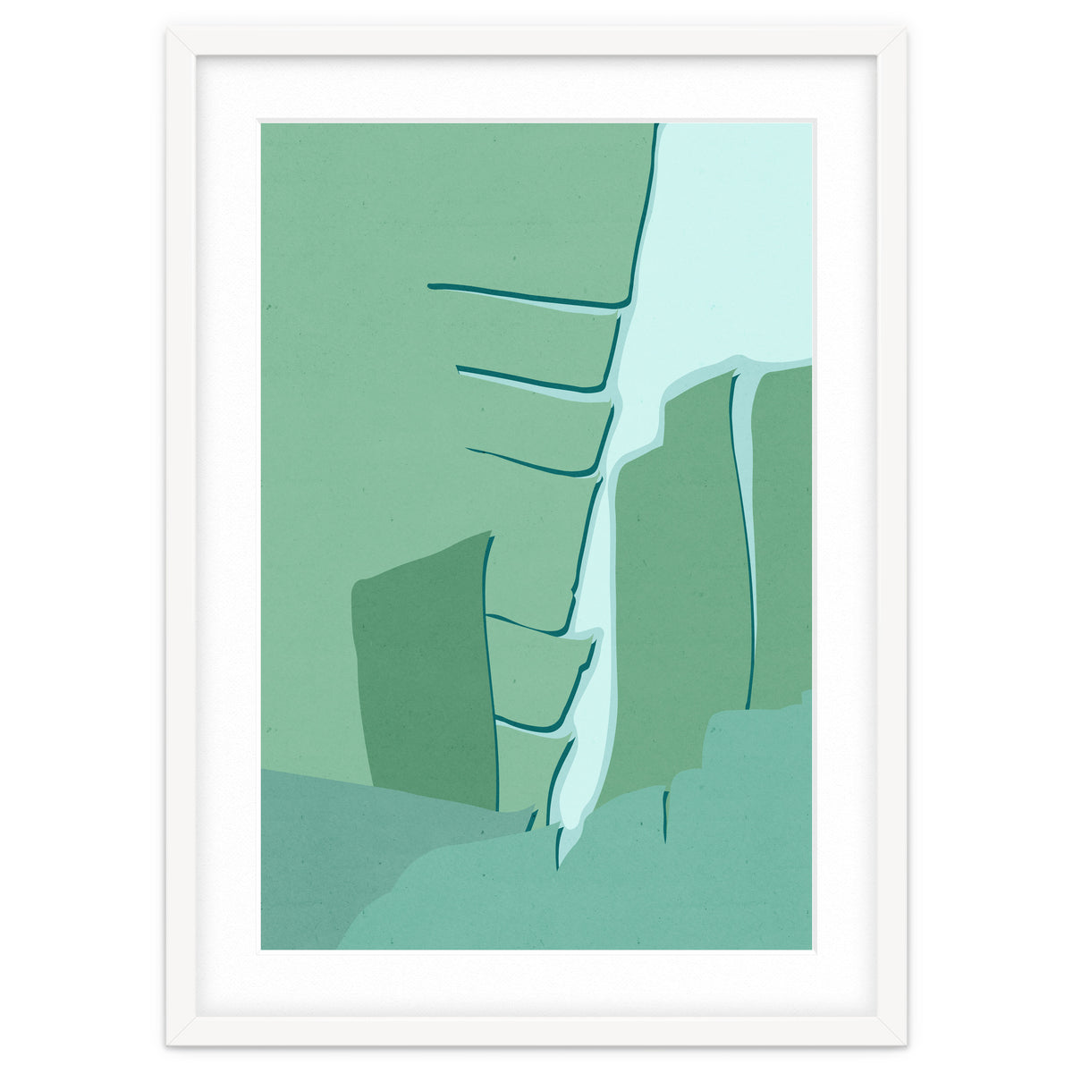 Abstract Banana Leaves One - Greener Eden