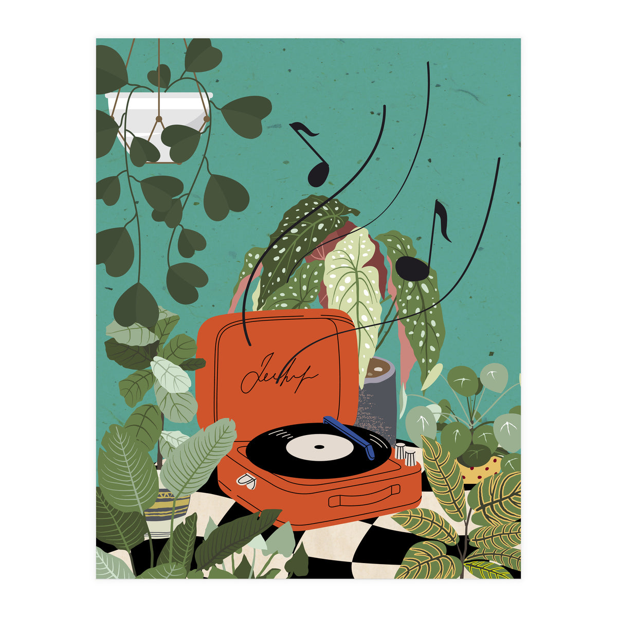Vinyl Record Player (Print Only)