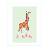 Rollerskating Giraffe (Print Only) thumbnail