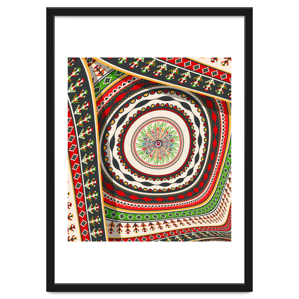 Romanian embroidery background 24