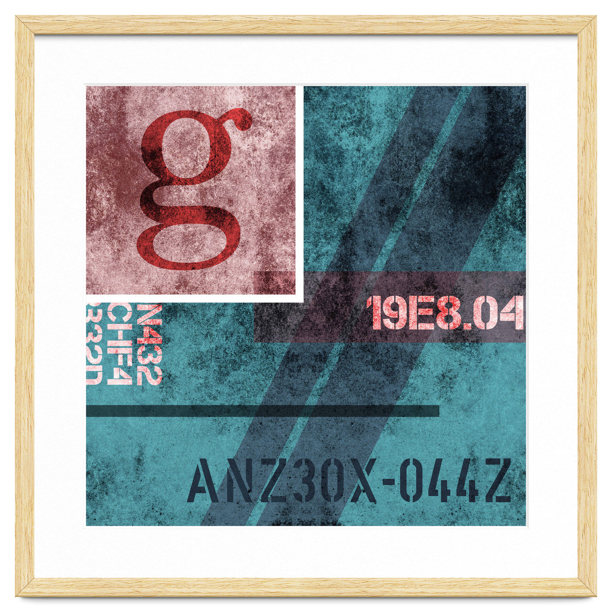 Abstract Industrial Blue