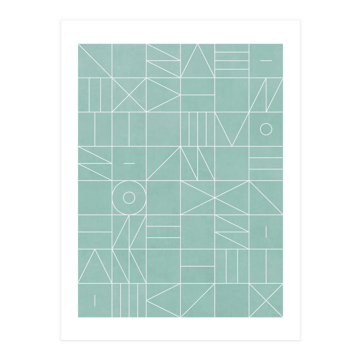 My Favorite Geometric Patterns No.7 - Light Blue (Print Only)
