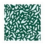 Deep Emrald | Green Terrazzo Pattern | Fun Funky Eclectic Modern Boho Painting (Print Only) thumbnail