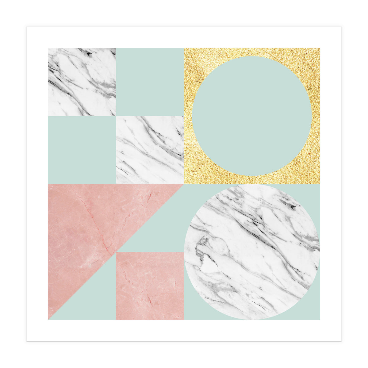 Marble and gold I (Print Only)