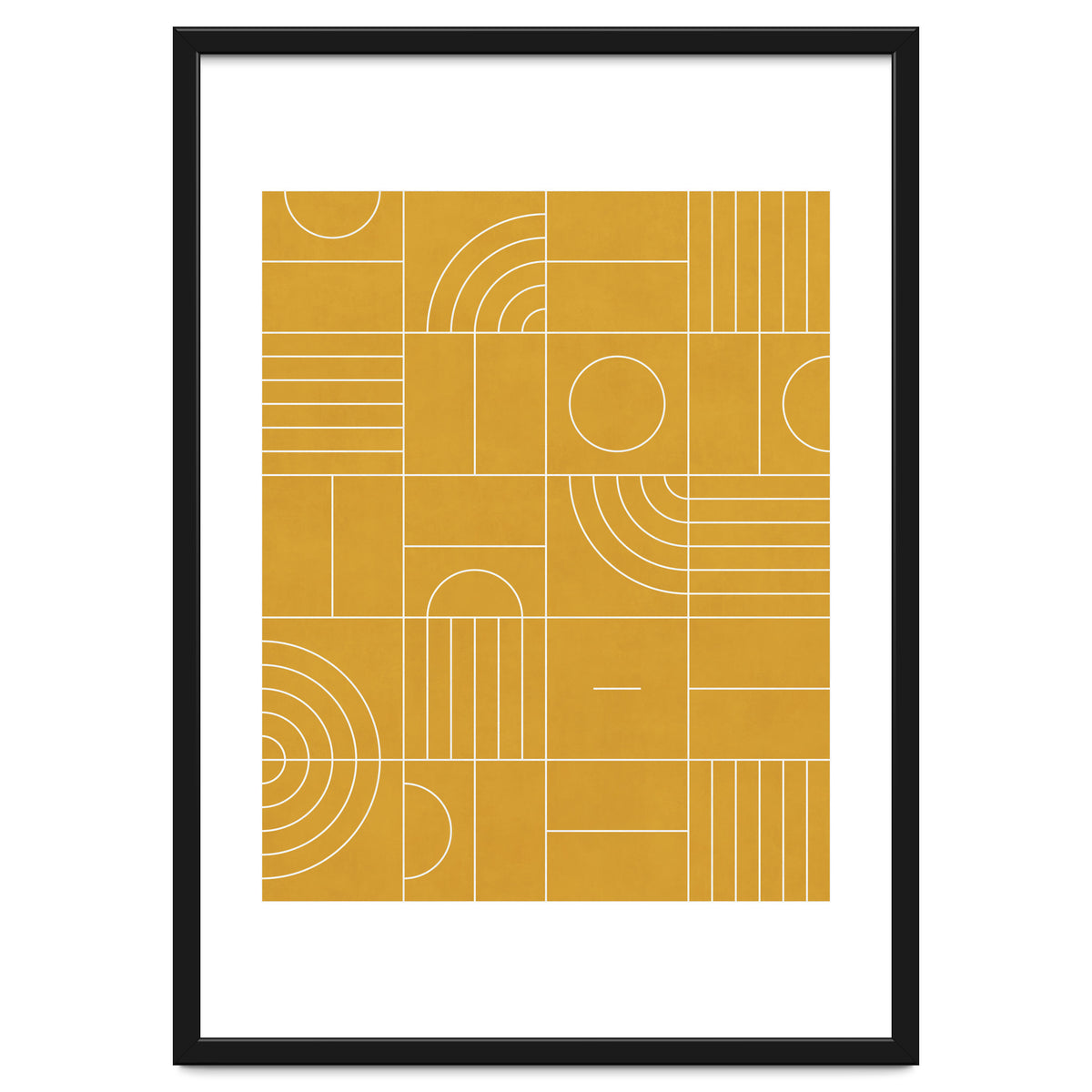 My Favorite Geometric Patterns No.22 - Mustard Yellow