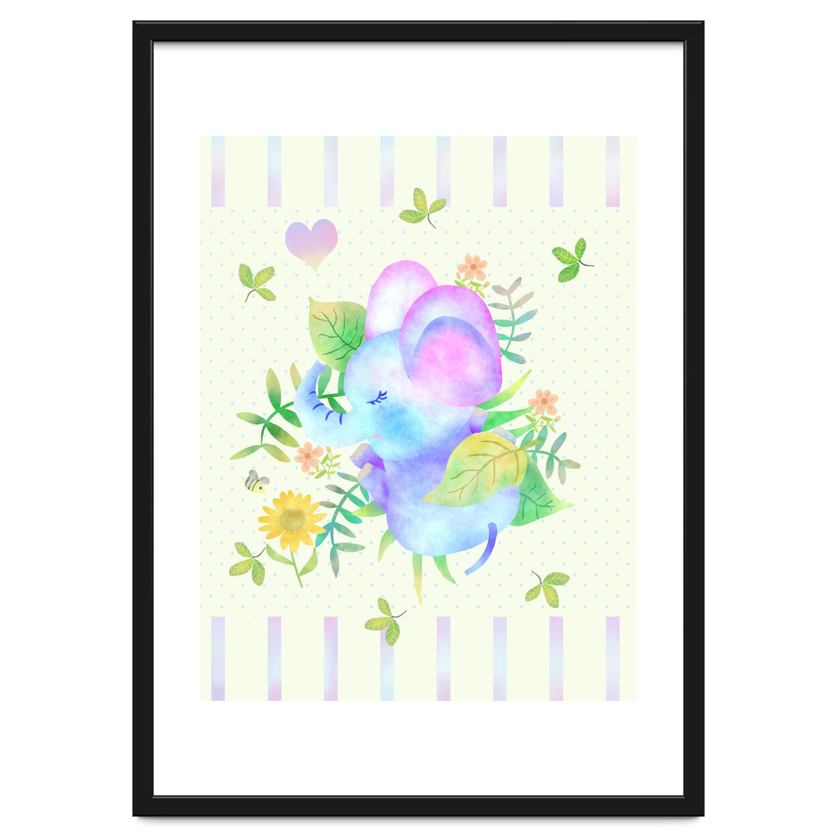 Sleeping baby elephant