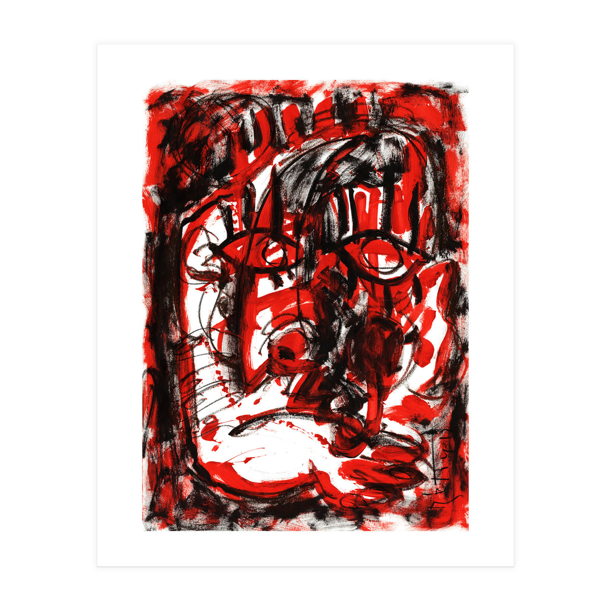 Anger - white background (Print Only)