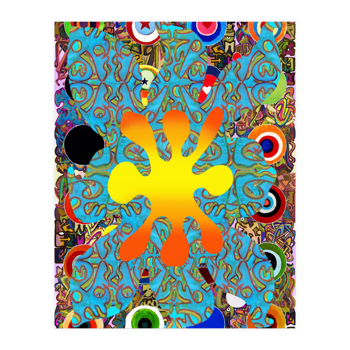 Fuego Y Graffiti 75 (Print Only)