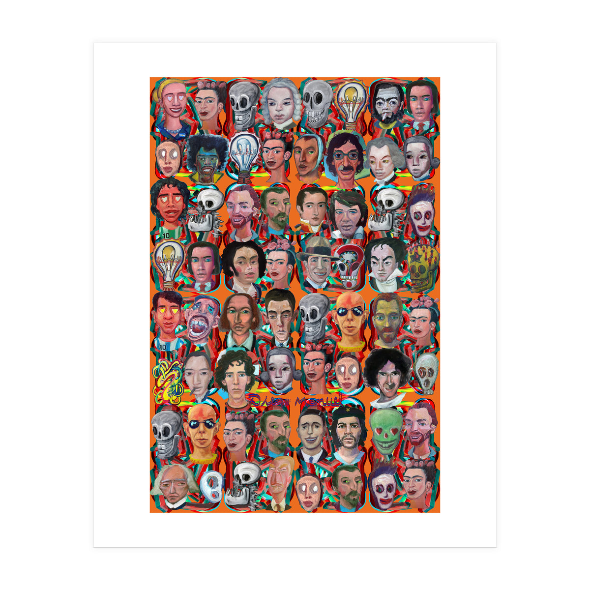 Formas 14 34 3d And Retratos 5 (Print Only)