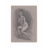 Beautiful drawing of a woman (Print Only) thumbnail