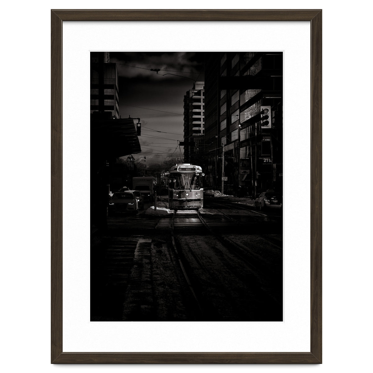 The 512 St. Clair Streetcar Toronto Canada Toned Version