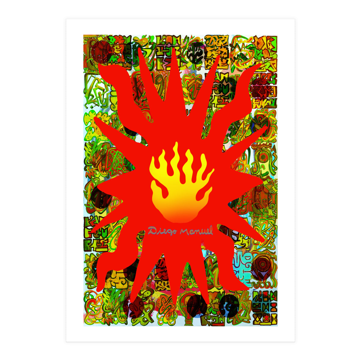 Fuego Y Graffiti 58 (Print Only)