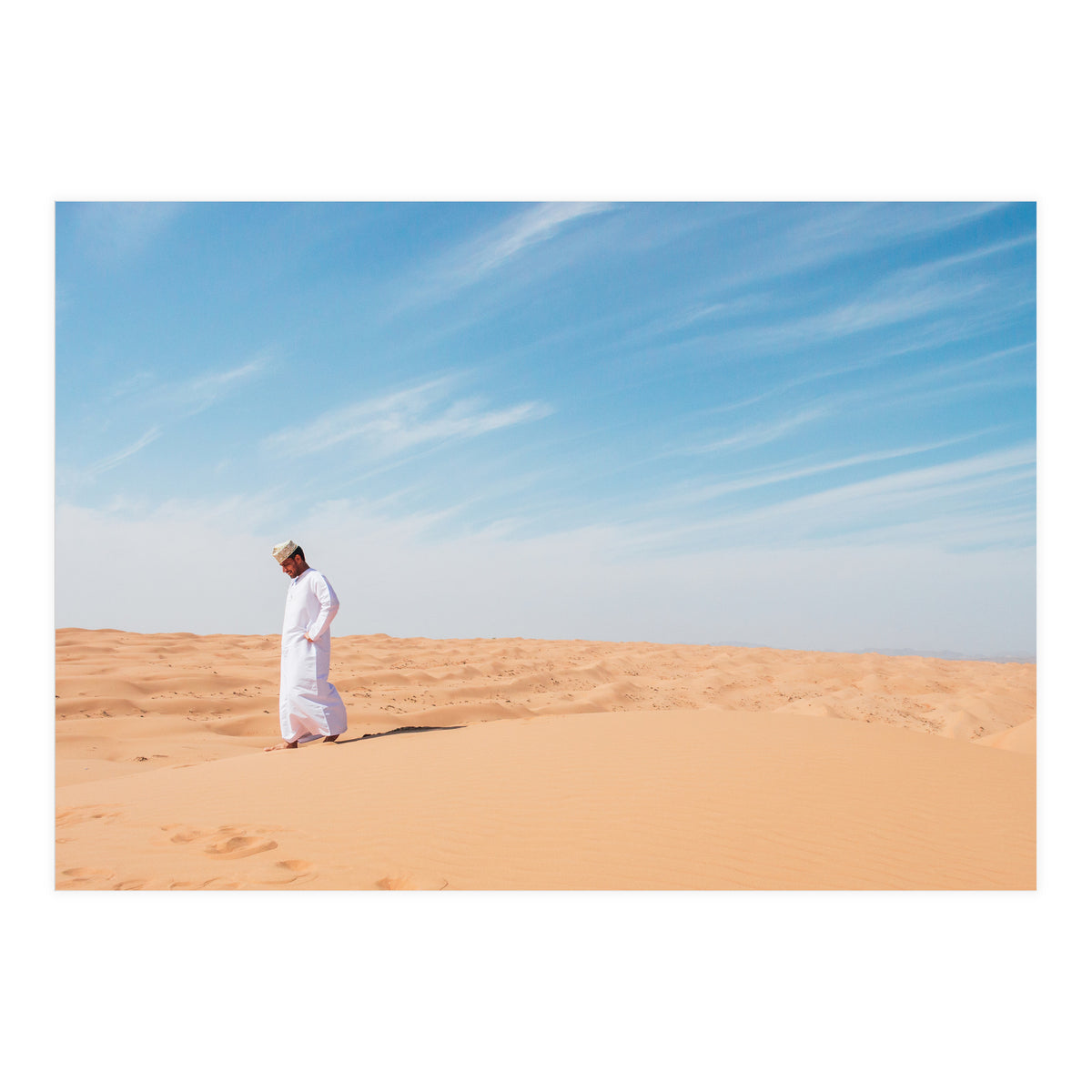 Arab In The Sahara Desert (Print Only)