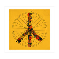 Peace And Bike Yellow (Print Only)