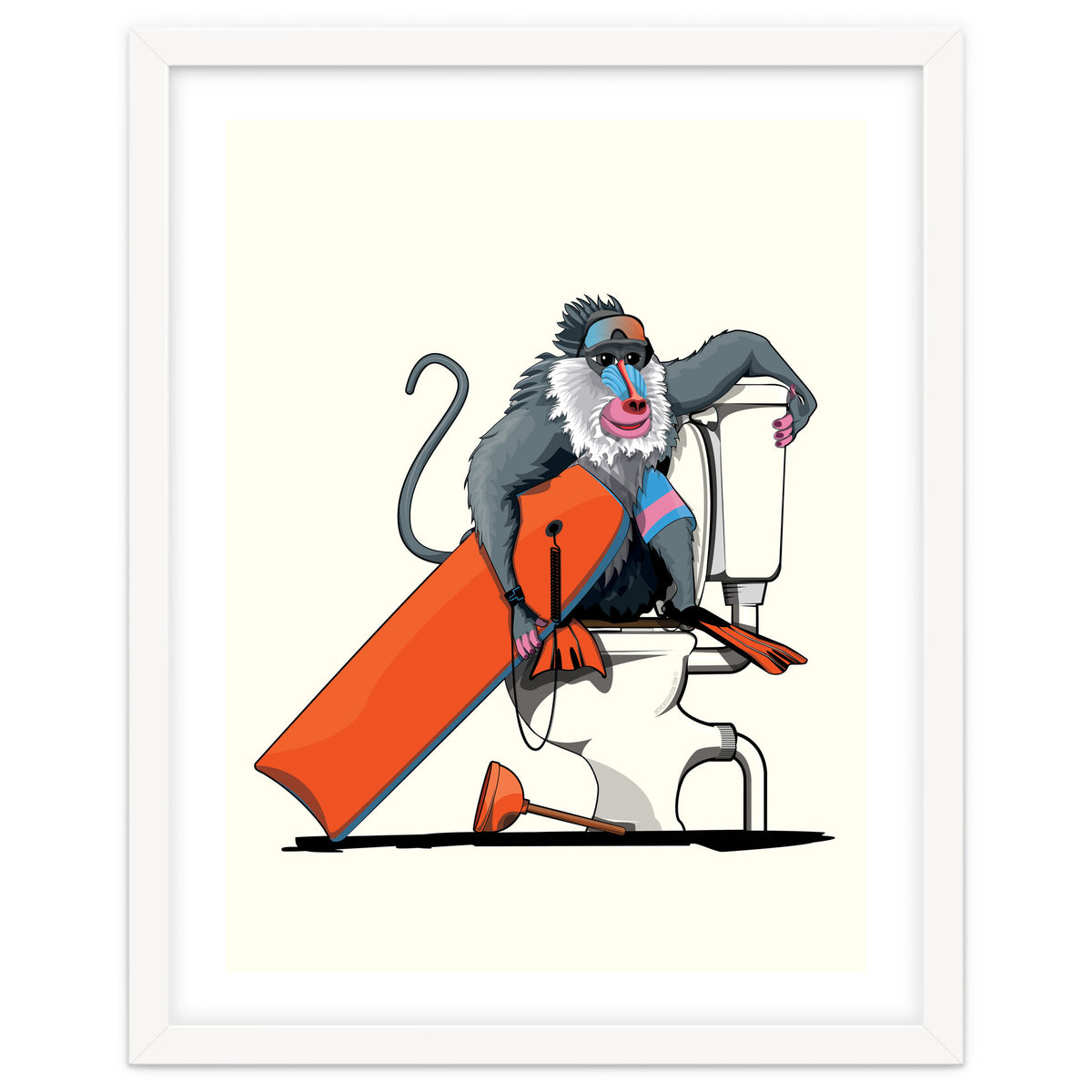 Baboon on the Toilet, Funny Bathroom Humour