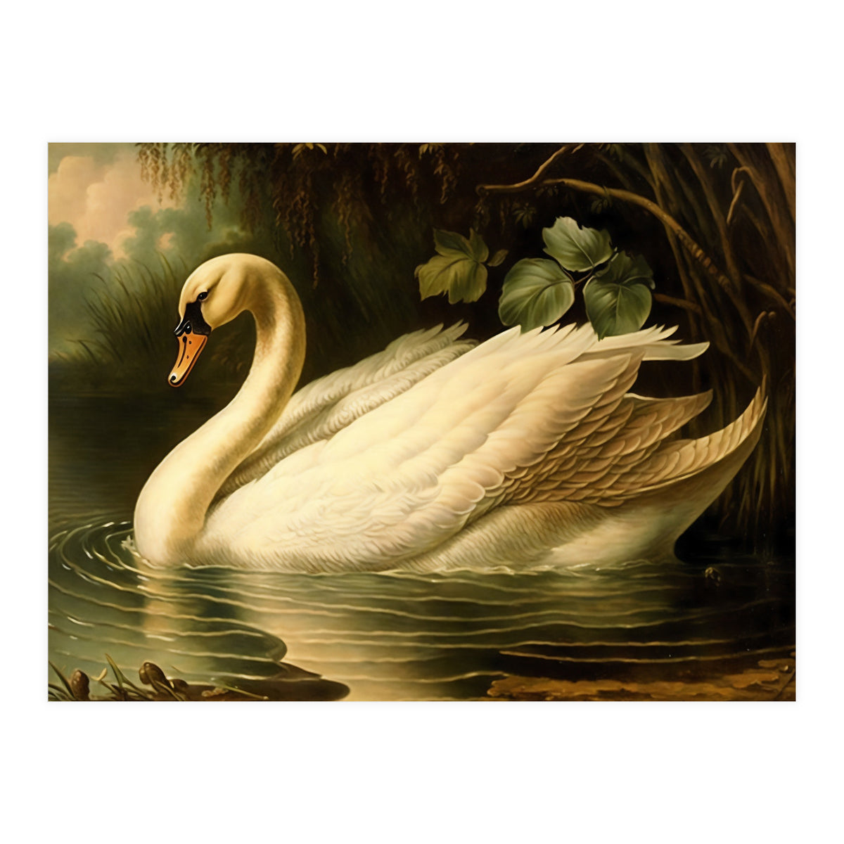 Swan Classic Painting (Print Only)