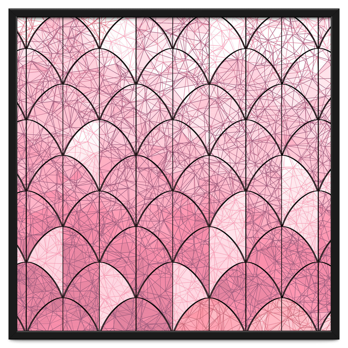 Mermaid scales pink and black