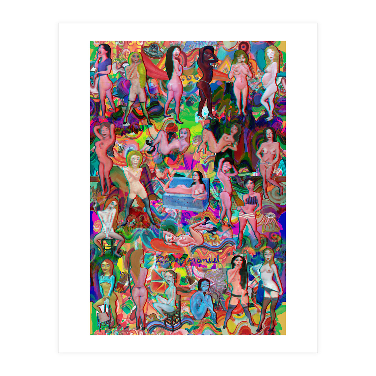 Chicas 3d 5 (Print Only)