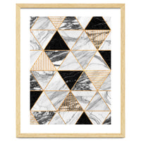 Marble Triangles 2 - Black and White