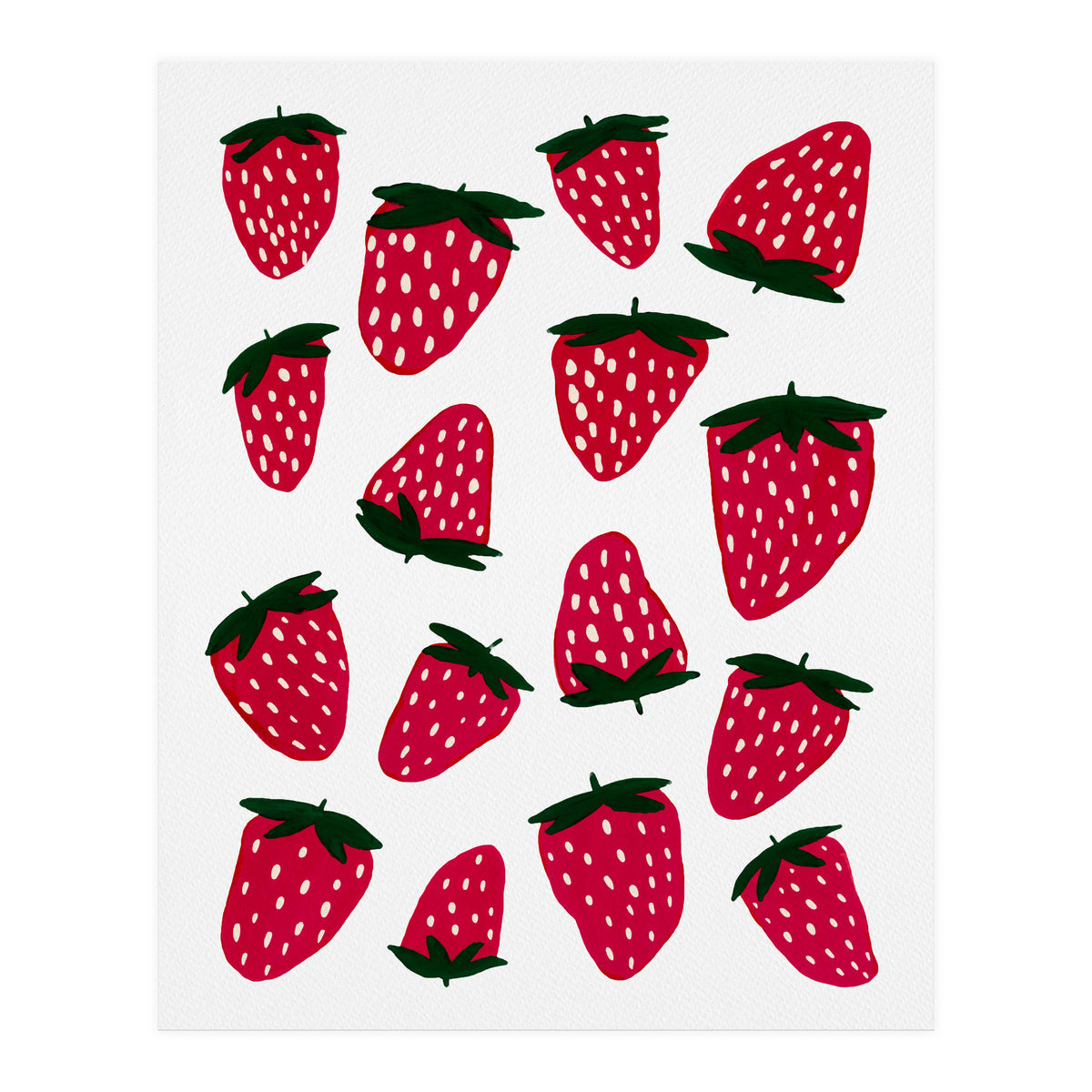 Summer strawberries red  (Print Only)