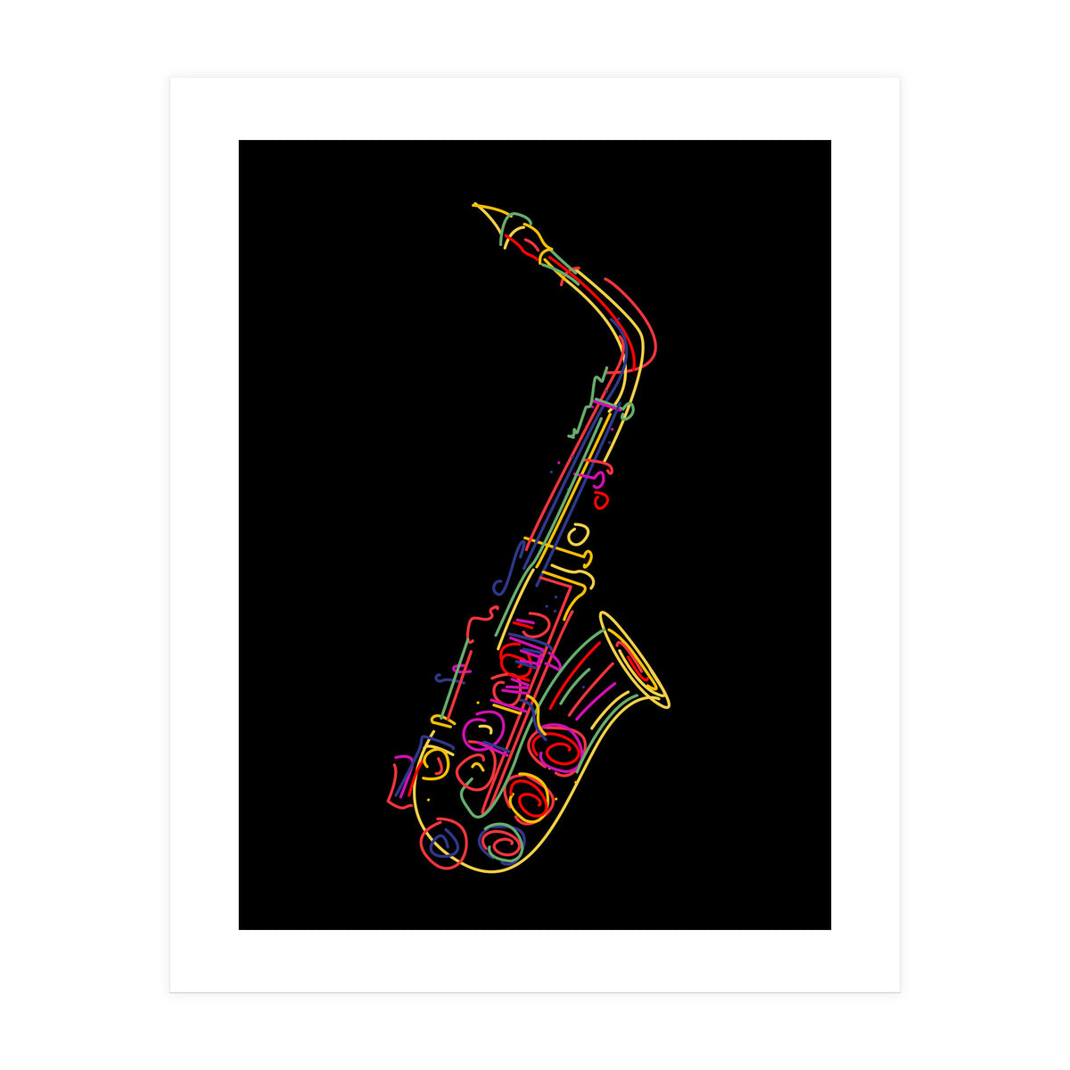 Saxophone (Print Only)