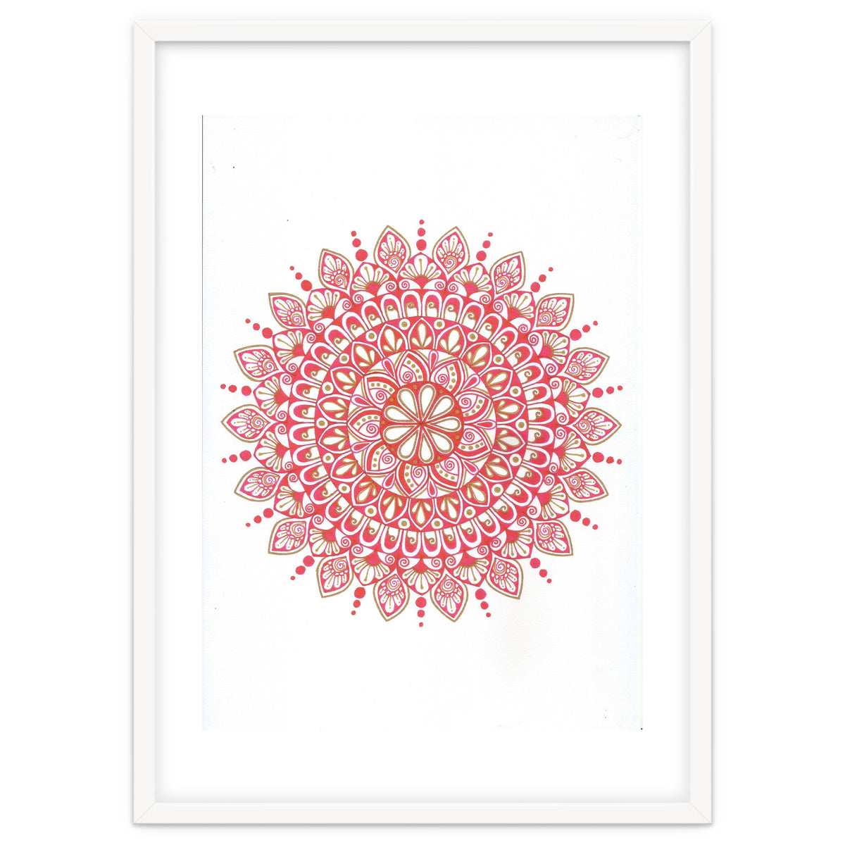Red & Gold Mandala 2