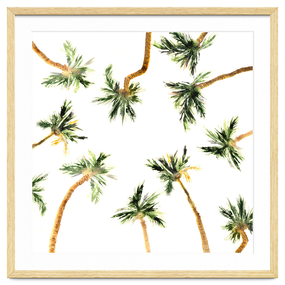 Under the coconut palms || watercolor