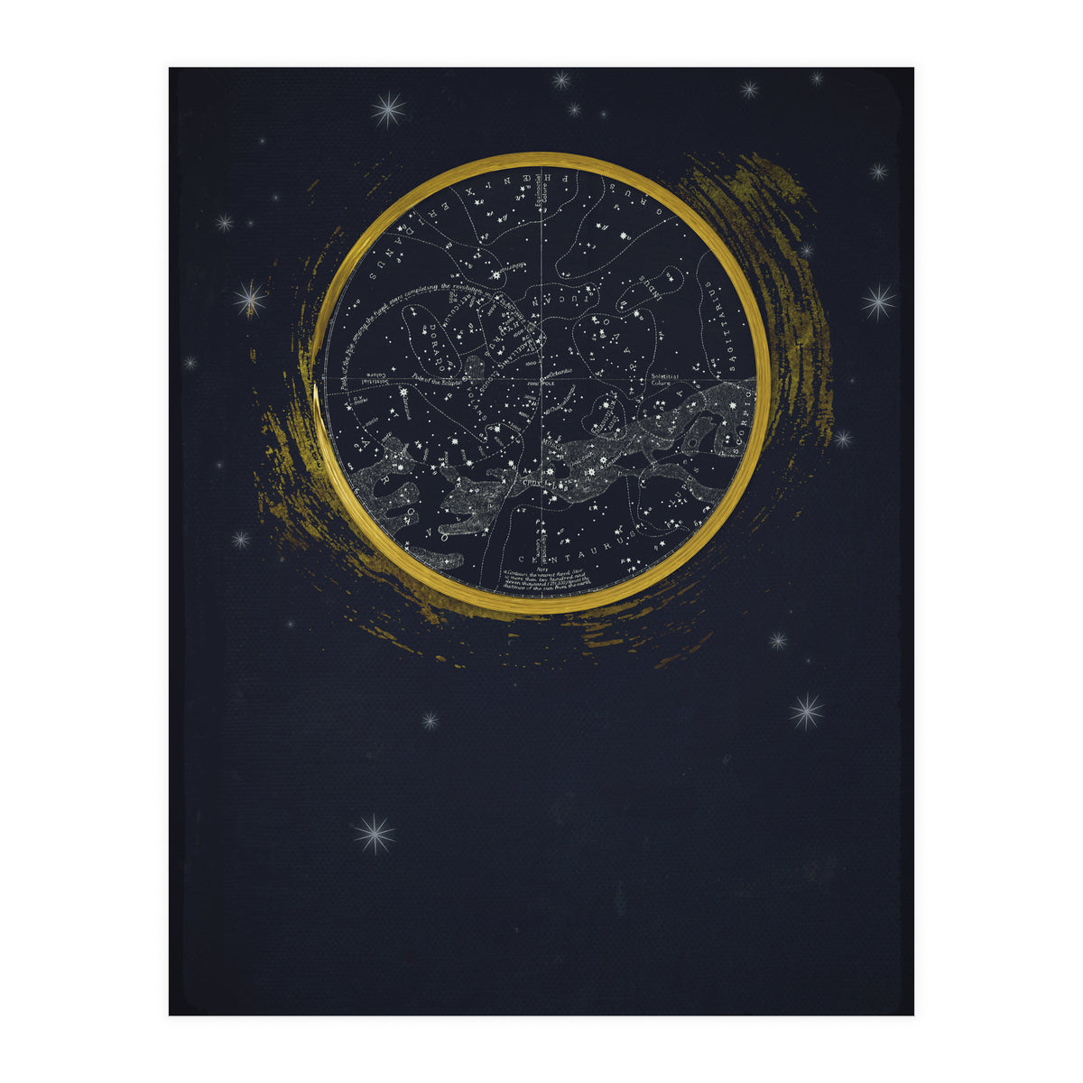 Vintage Cosmos: Star Map (Print Only)